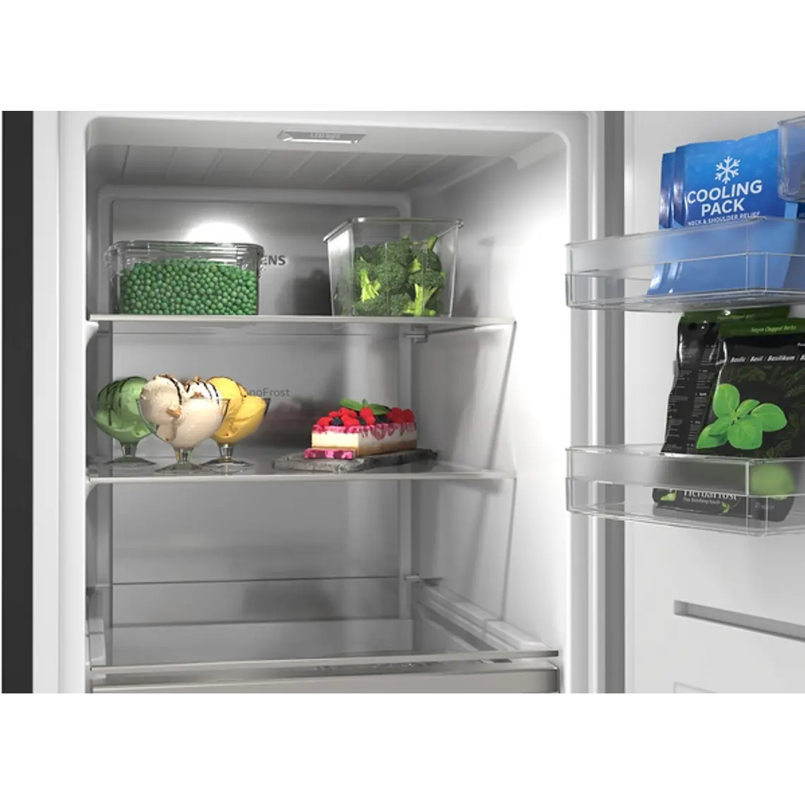 SIEMENS iQ300, Congelador de libre instalación, 186.2 x 59.5 cm, Acero negro antihuellas 7