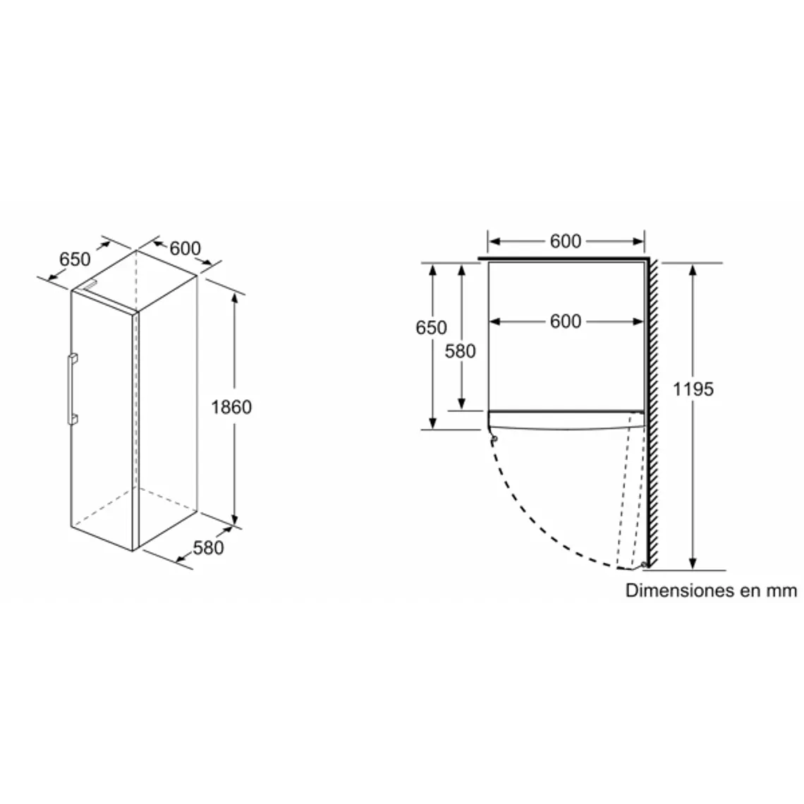 SIEMENS iQ300, Congelador de libre instalación, 186 x 60 cm, Acero negro antihuellas 13