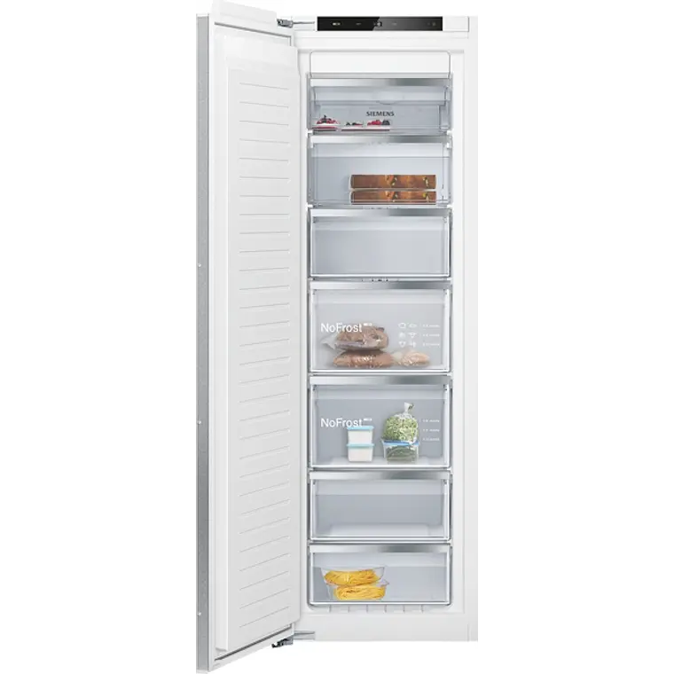 SIEMENS iQ500, Congelador integrable, 177.2 x 55.8 cm, Cierre SoftClose con puerta fija 1