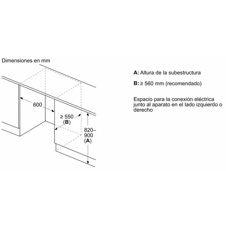 SIEMENS iQ500, Congelador integrable bajo encimera, 82 x 59.8 cm, Cierre SoftClose con puerta fija 8