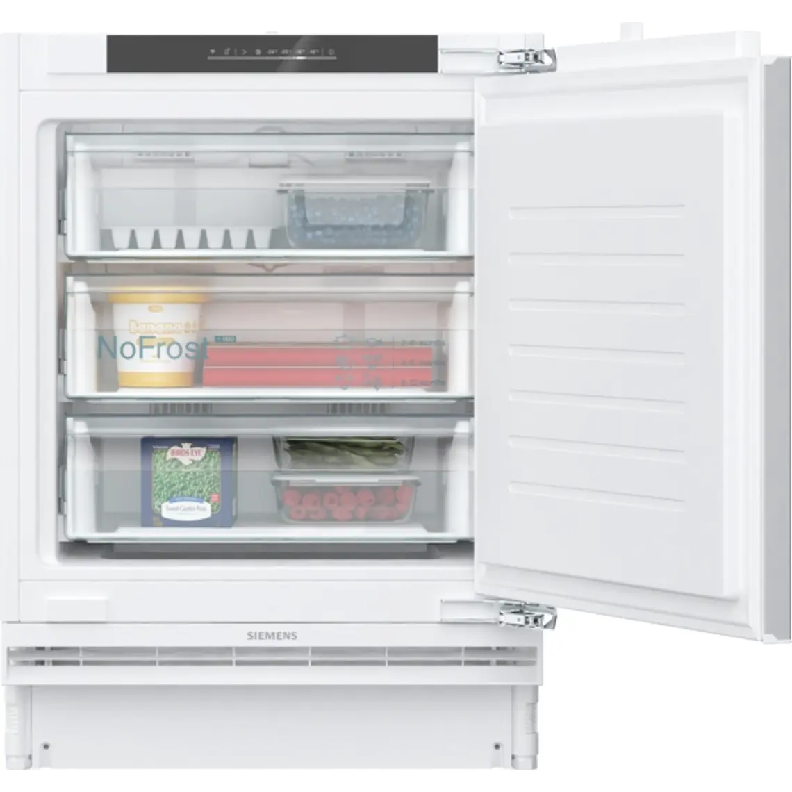 SIEMENS iQ500, Congelador integrable bajo encimera, 82 x 59.8 cm, Cierre SoftClose con puerta fija 1