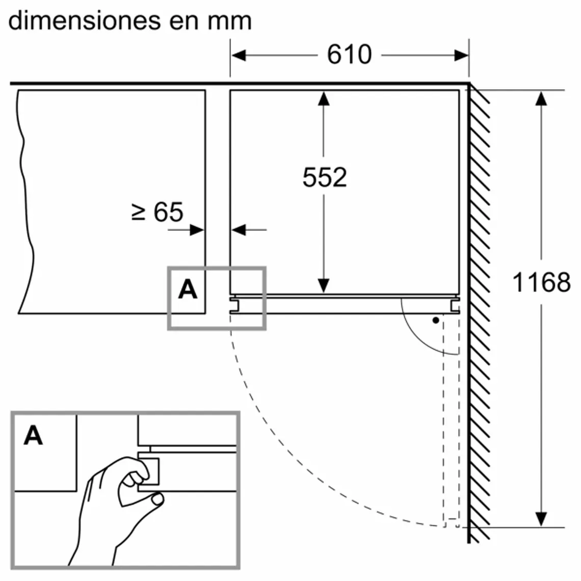 SIEMENS iQ500, Cava libre instalación, 186 x 60 cm 13