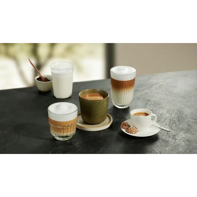 SIEMENS Cafetera superautomática, EQ300, Acero inoxidable metálico 7