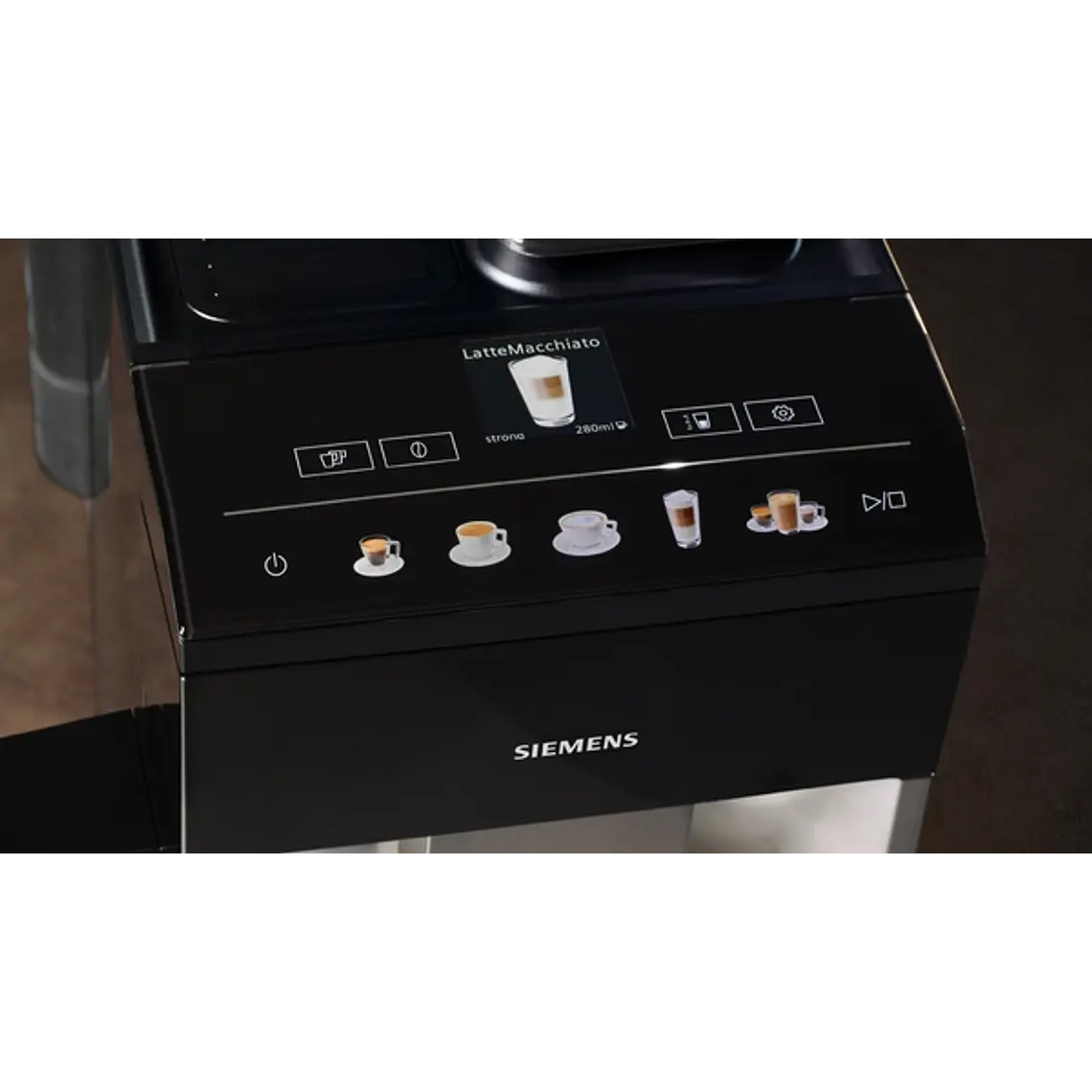 SIEMENS Cafetera superautomática, EQ500 integral, Plateado claro, Negro 2