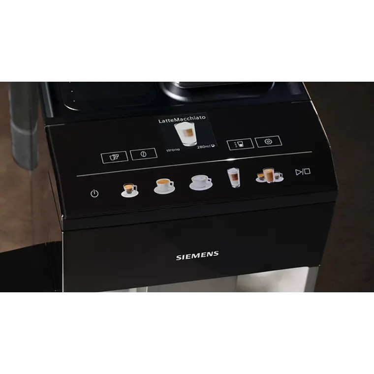 SIEMENS Cafetera superautomática, EQ500 integral, Plateado claro, Negro 2