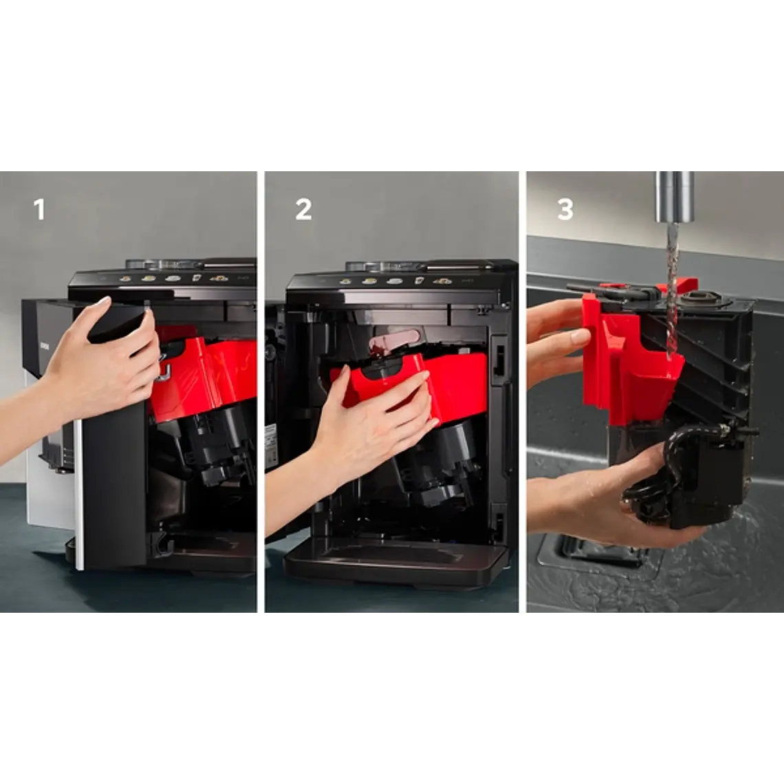 SIEMENS Cafetera superautomática, EQ500 integral, Plateado claro, Negro 10