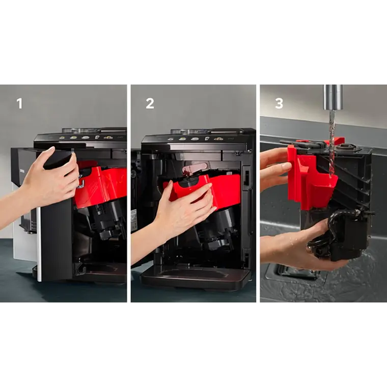 SIEMENS Cafetera superautomática, EQ500 integral, Plateado claro, Negro 10