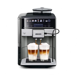 SIEMENS Cafetera superautomática, EQ6 plus s500, Negro y gris