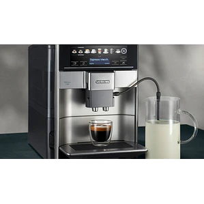 SIEMENS Cafetera superautomática, EQ6 plus s500, Negro y gris