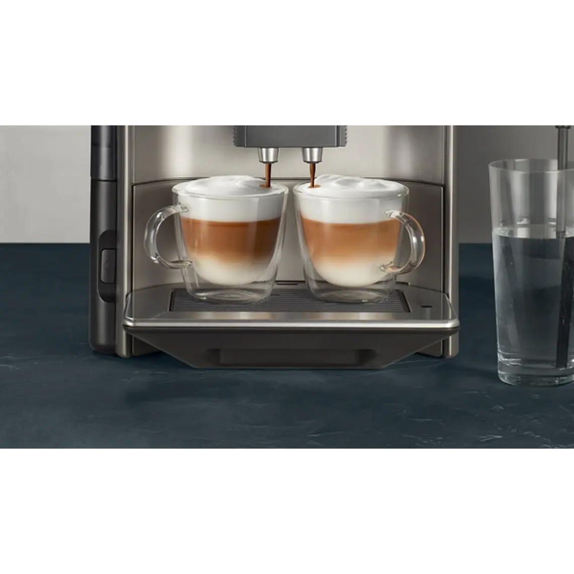 SIEMENS Cafetera superautomática, EQ6 plus s500, Negro y gris 5