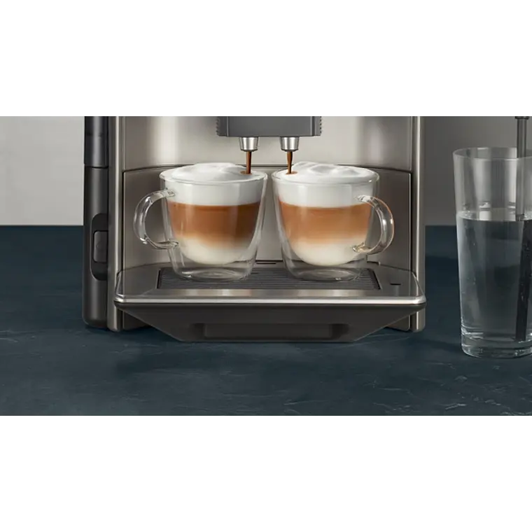 SIEMENS Cafetera superautomática, EQ6 plus s500, Negro y gris 5