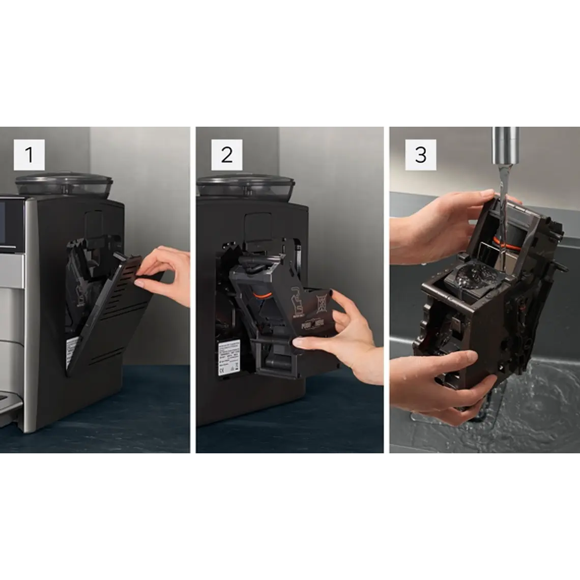 SIEMENS Cafetera superautomática, EQ6 plus s500, Negro y gris 10