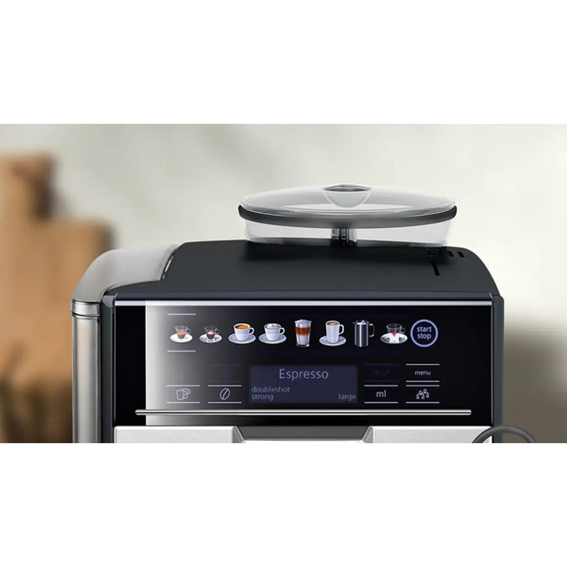 SIEMENS Cafetera superautomática, EQ6 plus s500, Negro y gris 11