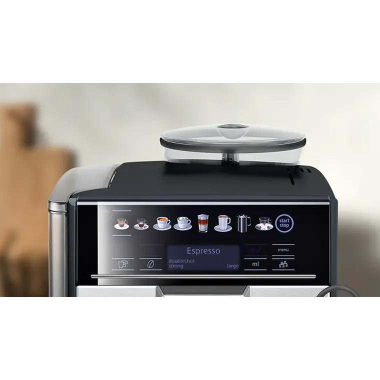 SIEMENS Cafetera superautomática, EQ6 plus s500, Negro y gris 11