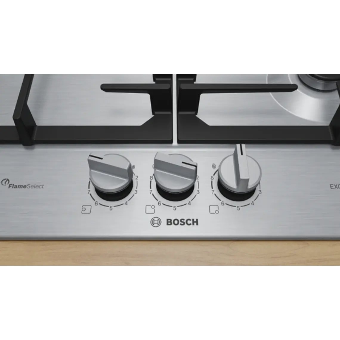 Encimera BOSCH Serie 6 Gas acero 60 cm · PCC6A5I90 3