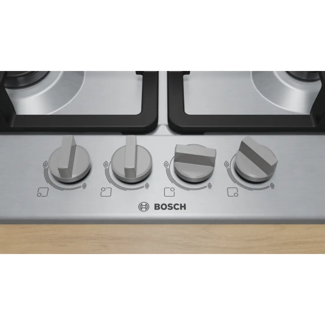 Encimera BOSCH Serie 4 Gas acero 60 cm · PGH6B5K90 3