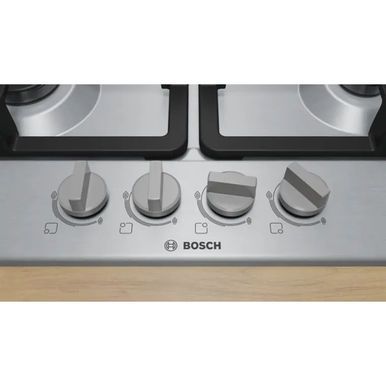 Encimera BOSCH Serie 4 Gas acero 60 cm · PGH6B5K90 3