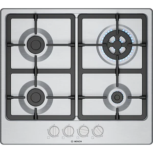 Encimera BOSCH Serie 4 Gas acero 60 cm · PGH6B5K90