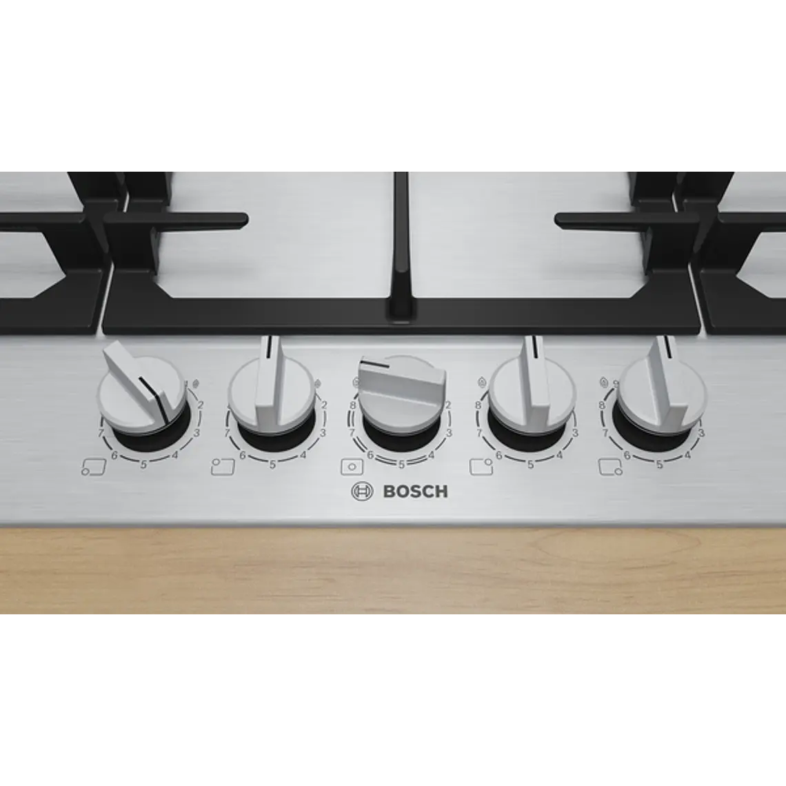 Encimera BOSCH Serie 6 Gas acero 90 cm · PCR9A5I90 3