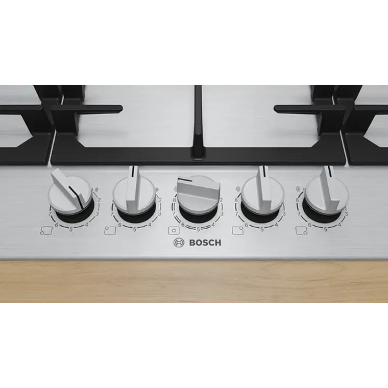 Encimera BOSCH Serie 6 Gas acero 90 cm · PCR9A5I90 3