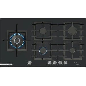 Encimera BOSCH Serie 8 Gas vidrio negro 90 cm · PRS9A6H40