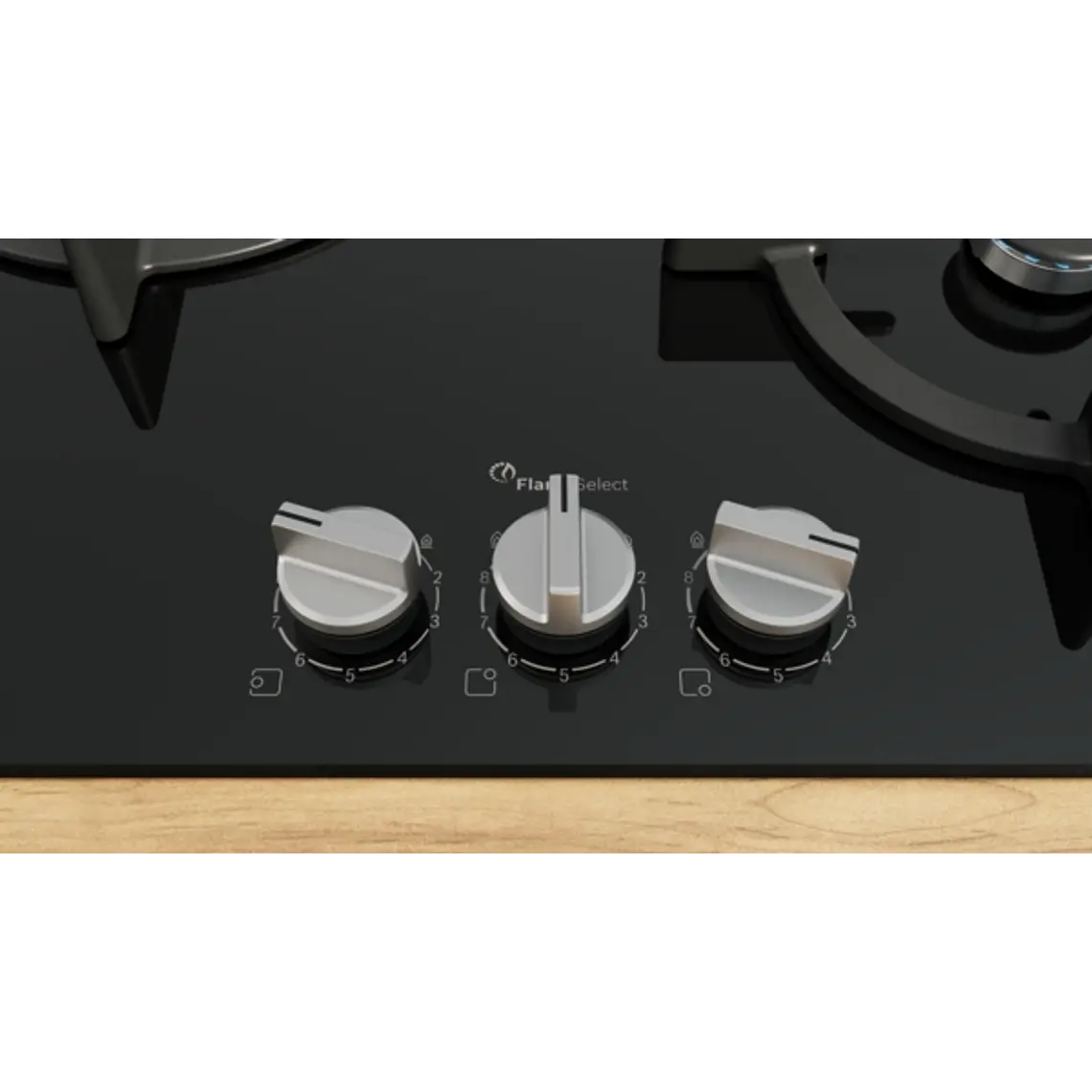 Encimera BOSCH Serie 6 Gas vidrio negro 60 cm · PPC6A6I10 3