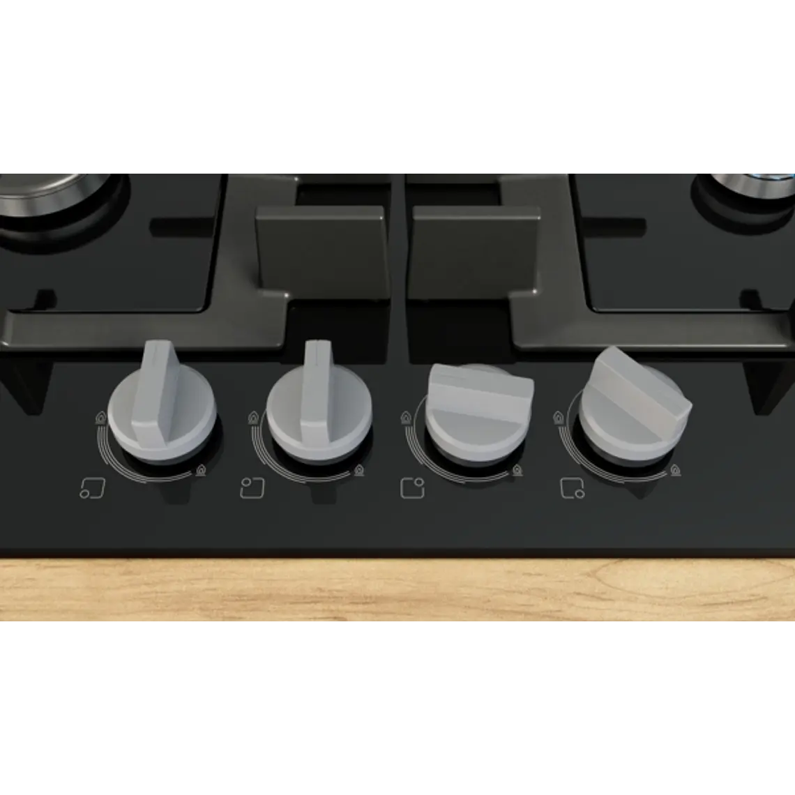 Encimera BOSCH Serie 4 Gas vidrio negro 60 cm · PNP6B6K40 3