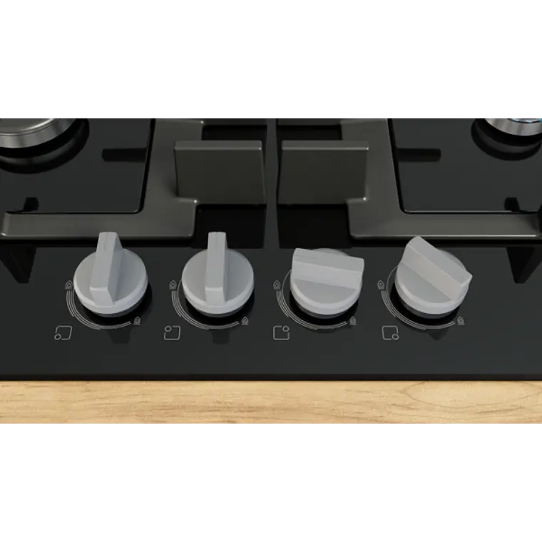 Encimera BOSCH Serie 4 Gas vidrio negro 60 cm · PNP6B6K40 3