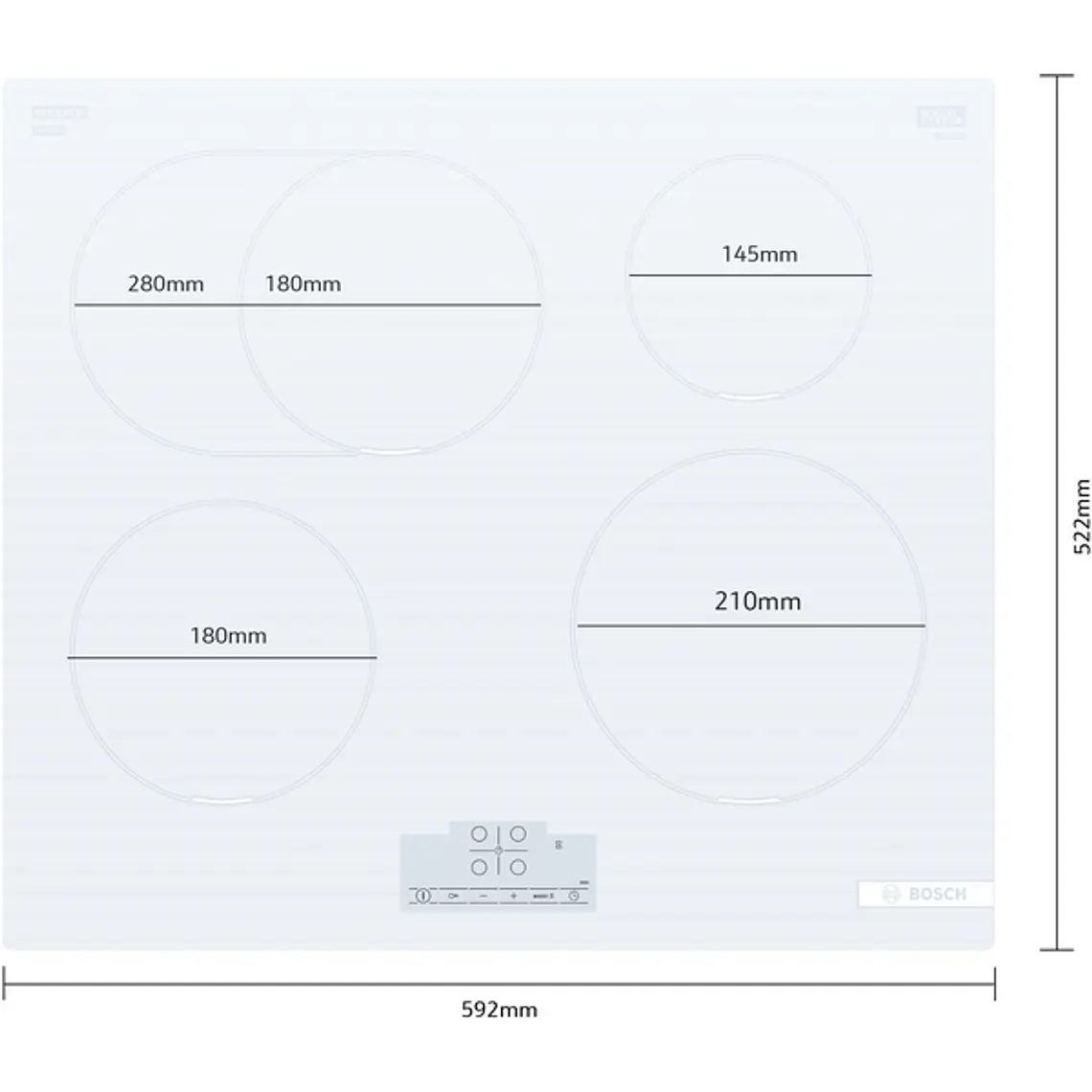 Encimera BOSCH Serie 4 Inducción 60 cm sin perfiles · PIF612BB1E 5
