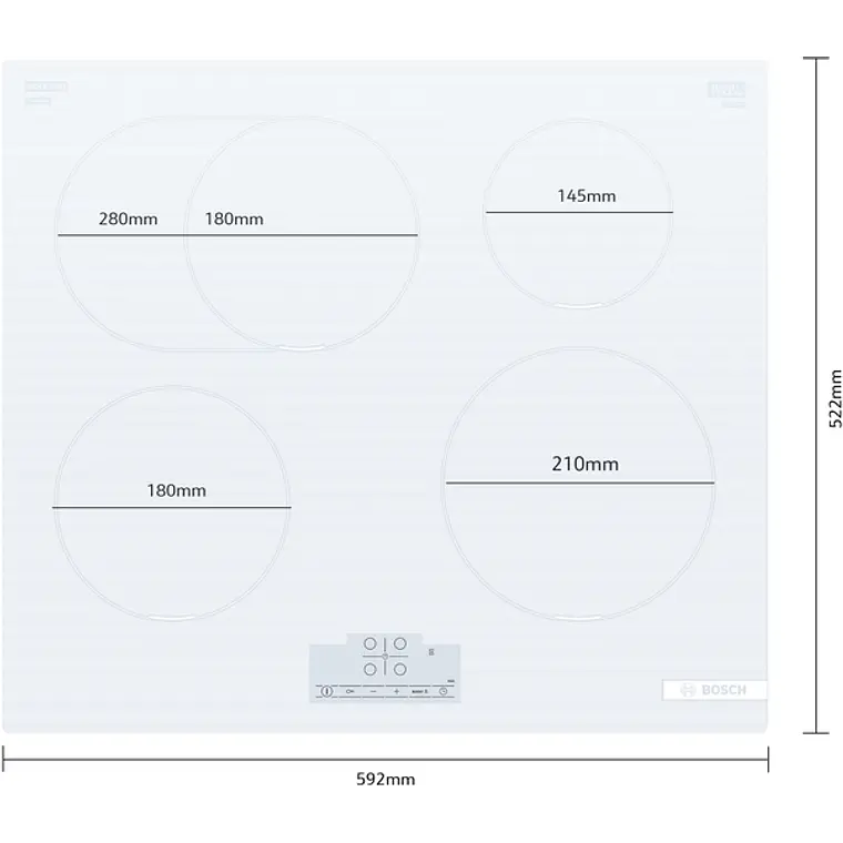 Encimera BOSCH Serie 4 Inducción 60 cm sin perfiles · PIF612BB1E 5