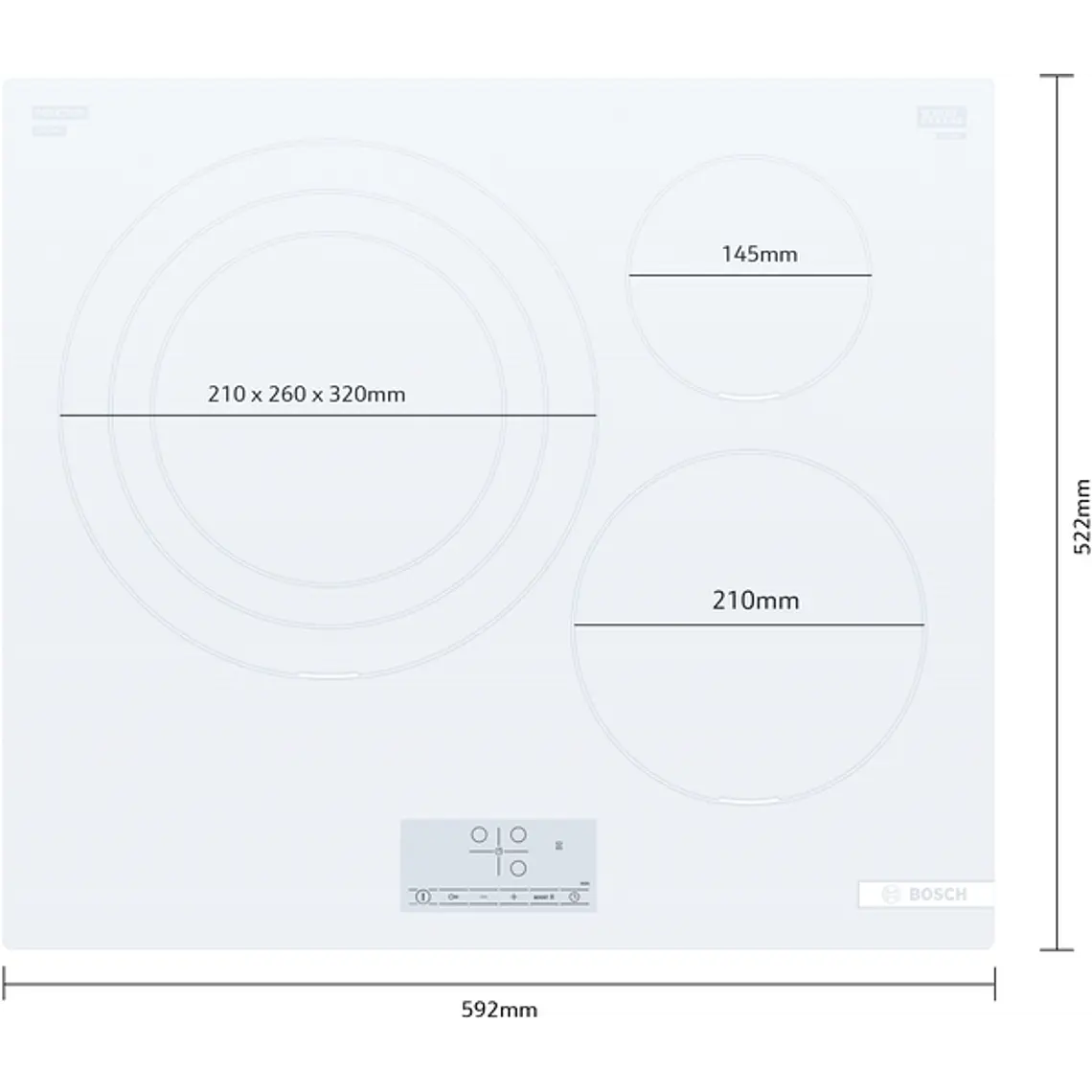 Encimera BOSCH Serie 4 Inducción 60 cm sin perfiles · PID612BB1E 5