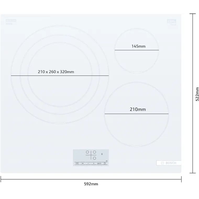Encimera BOSCH Serie 4 Inducción 60 cm sin perfiles · PID612BB1E 5