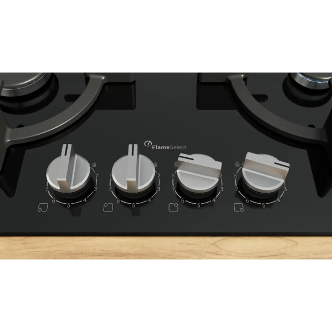 Encimera BOSCH Serie 6 Gas vidrio negro 60 cm · PPP6A6I10 4