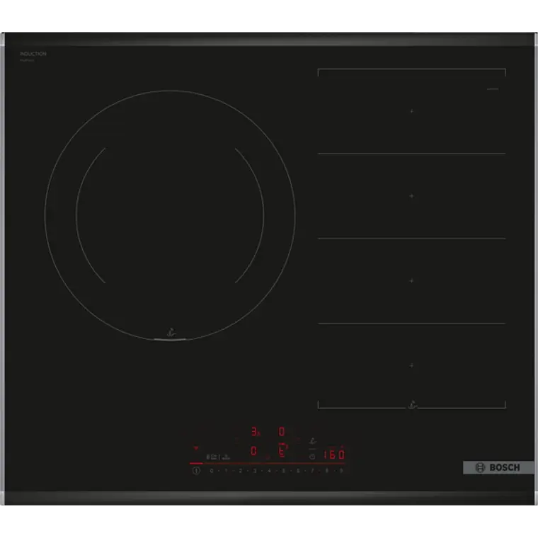 Encimera BOSCH Serie 6 Inducción negro 60 cm con perfiles · PXJ675HC1E 1
