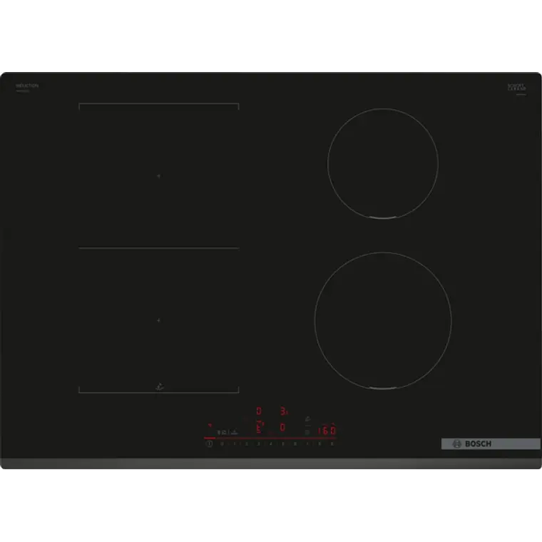 Encimera BOSCH Serie 6 Inducción negro 70 cm sin perfiles · PVS731HC1E 1