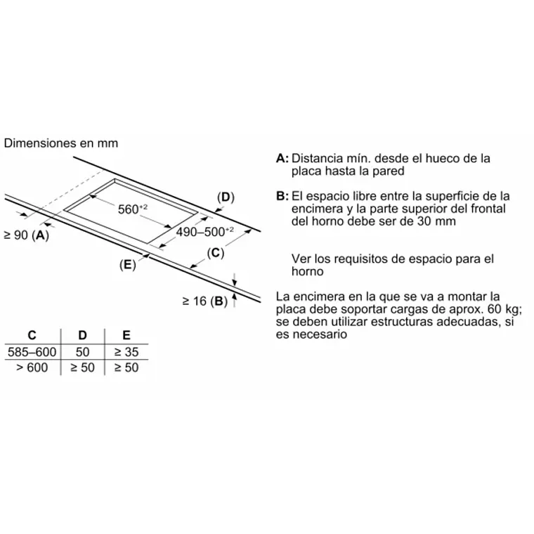 Encimera BOSCH Serie 6 Inducción negro 70 cm sin perfiles · PVS731HC1E 14