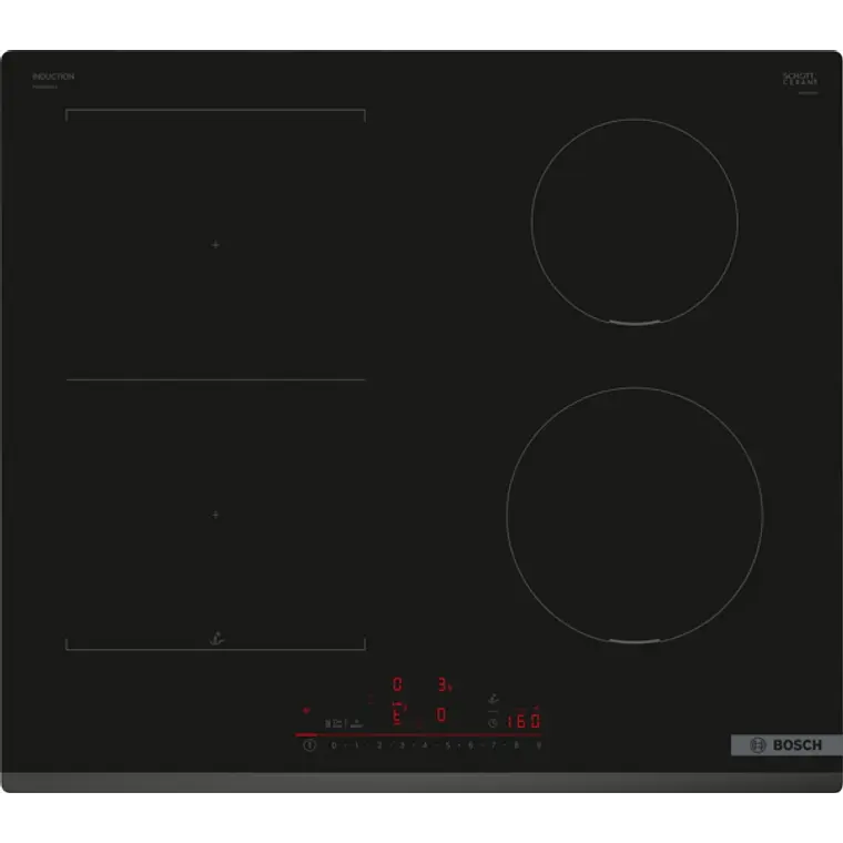 Encimera BOSCH Serie 6 Inducción negro 60 cm sin perfiles · PVS631HC1E 1
