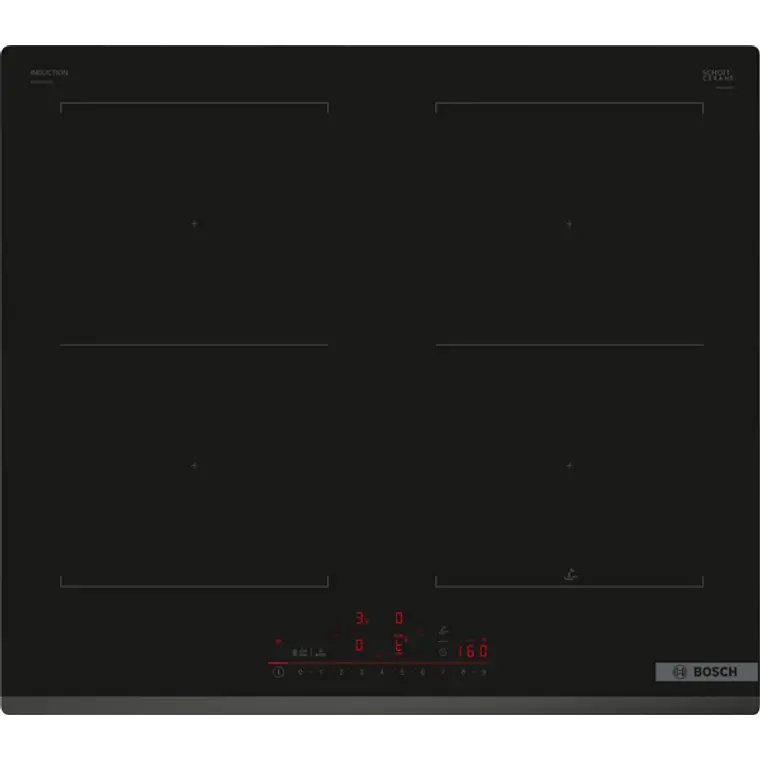 Encimera BOSCH Serie 6 Inducción negro 60 cm sin perfiles · PVQ631HC1E 1