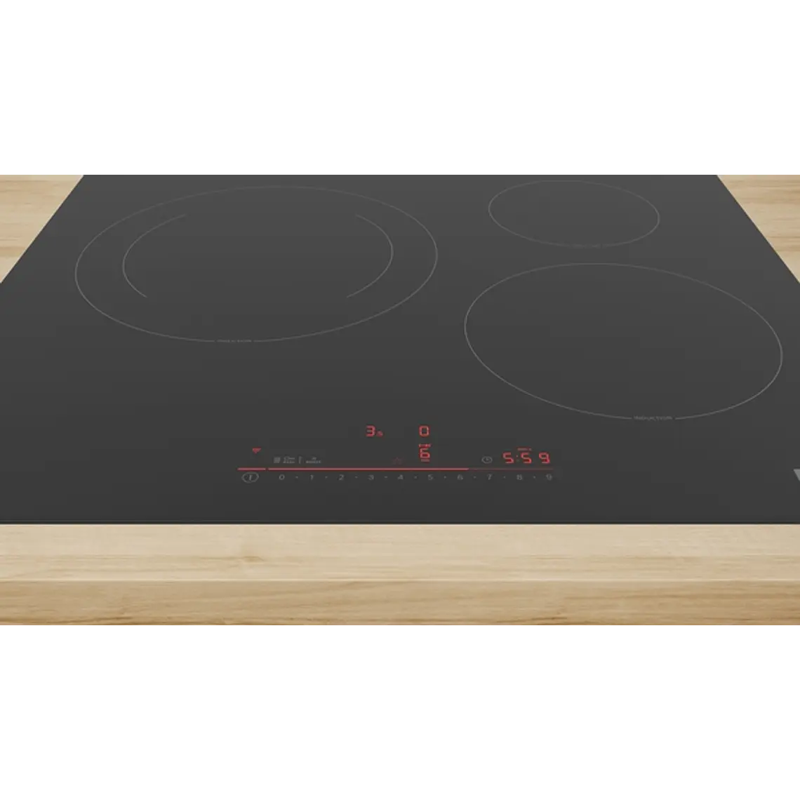 Encimera BOSCH Serie 6 Inducción negro 60 cm sin perfiles · PIJ61RHB1E 2