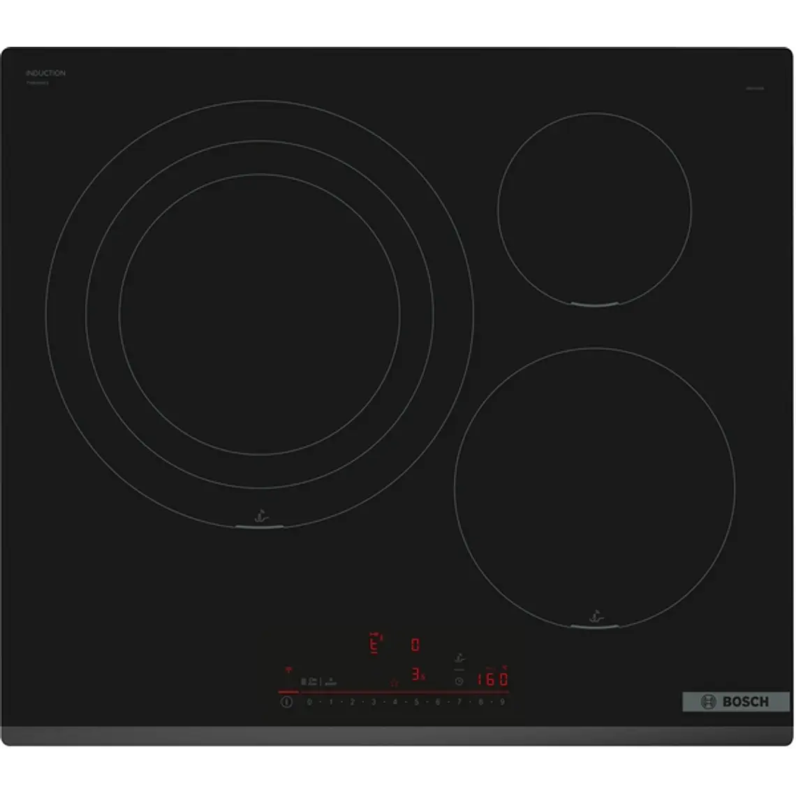 Encimera BOSCH Serie 6 Inducción negro 60 cm sin perfiles · PID631HC1E 1
