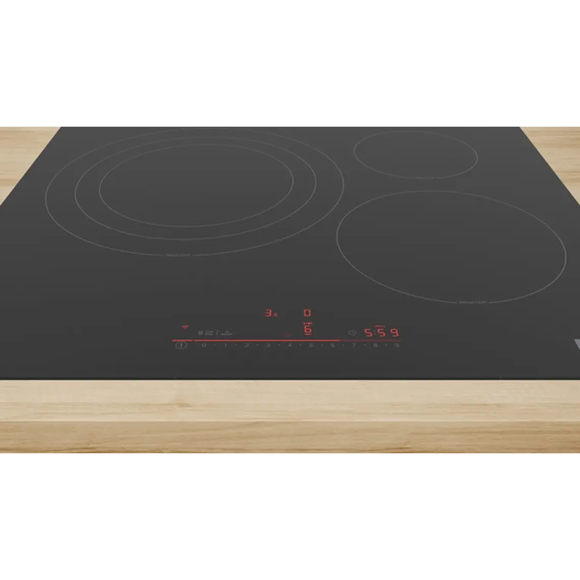 Encimera BOSCH Serie 6 Inducción negro 60 cm sin perfiles · PID61RHB1E 2