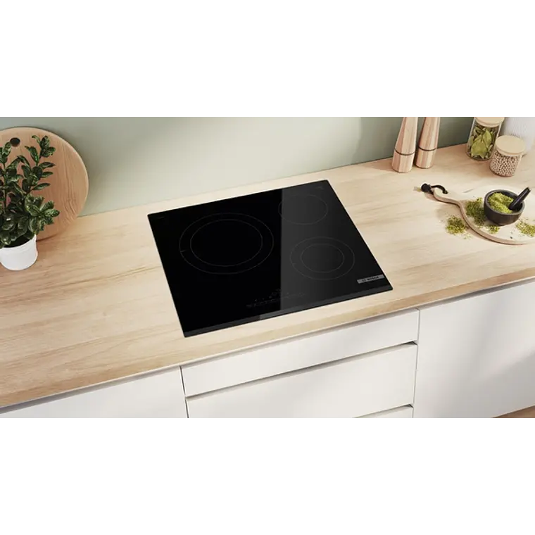 Encimera BOSCH Serie 6 Vitrocerámica negro 60 cm sin perfiles · PKK631FP8E 5