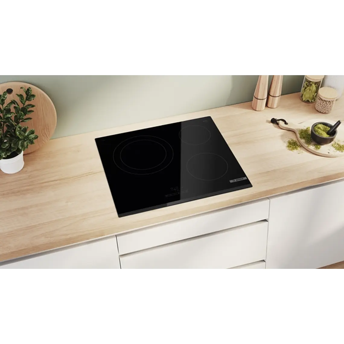 Encimera BOSCH Serie 4 Vitrocerámica negro 60 cm sin perfiles · PKK631BB8E 5