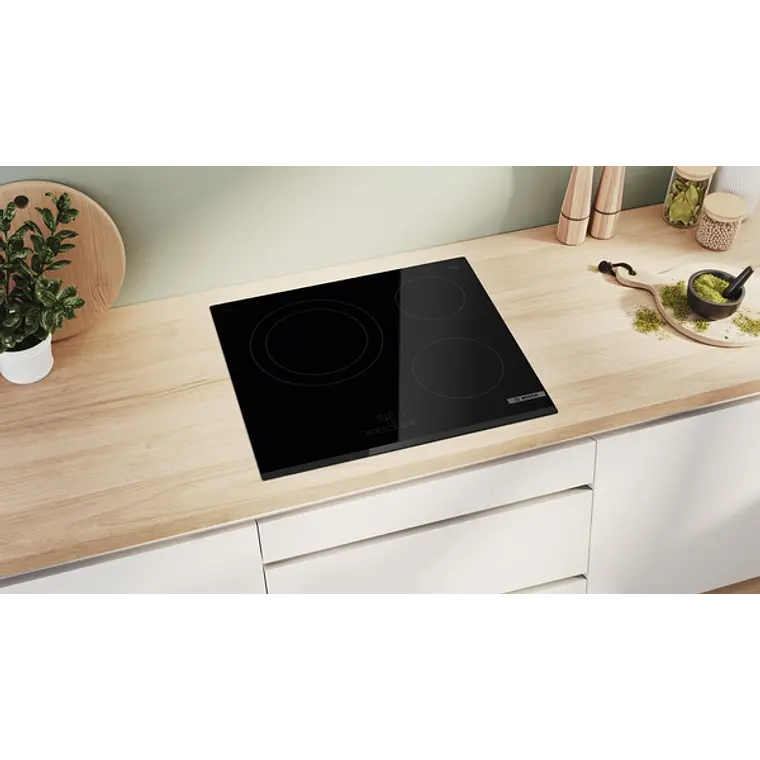 Encimera BOSCH Serie 4 Vitrocerámica negro 60 cm sin perfiles · PKK631BB8E 5