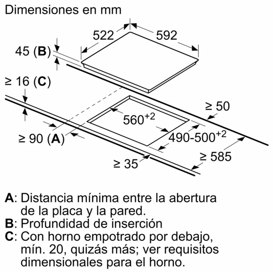 Encimera BOSCH Serie 4 Vitrocerámica negro 60 cm sin perfiles · PKF611BB8E 8