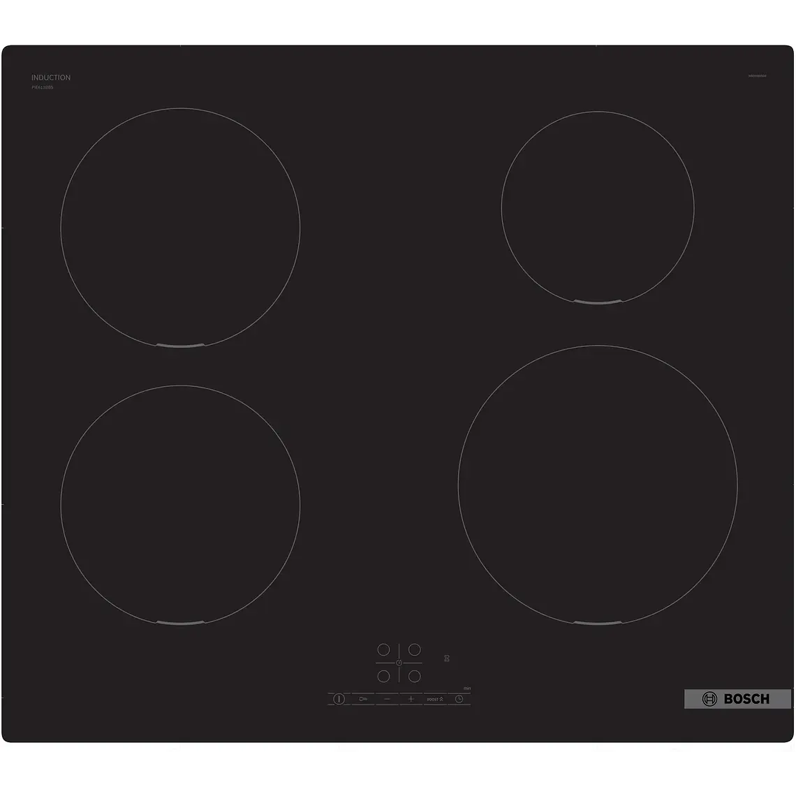 Encimera BOSCH Serie 4 Inducción negro 60 cm sin perfiles · PIE611BB5E 1
