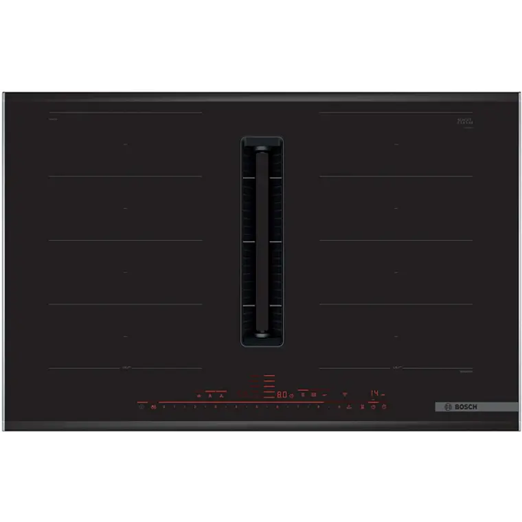 Encimera BOSCH Serie 8 Inducción con extractor Negro 80 cm con perfiles · PXX875D67E 1