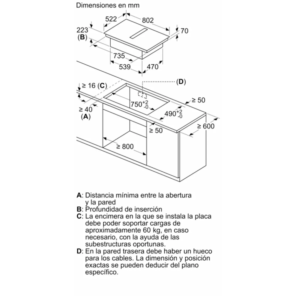 Encimera BOSCH Serie 4 Inducción con extractor Negro 80 cm sin perfiles · PVS811B16E 13