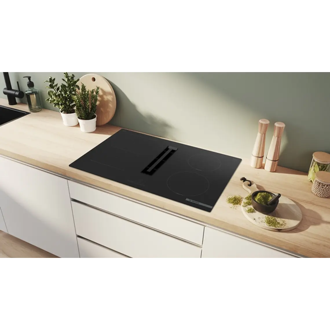 Encimera BOSCH Serie 4 Inducción con extractor Negro 80 cm sin perfiles · PVS811B16E 4