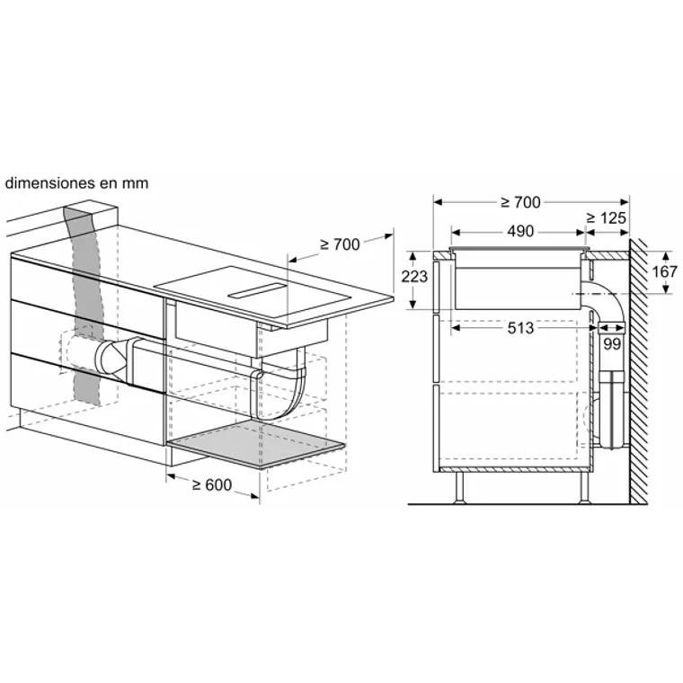 Encimera BOSCH Serie 4 Inducción con extractor Negro 60 cm sin perfiles · PVS611B16E 12